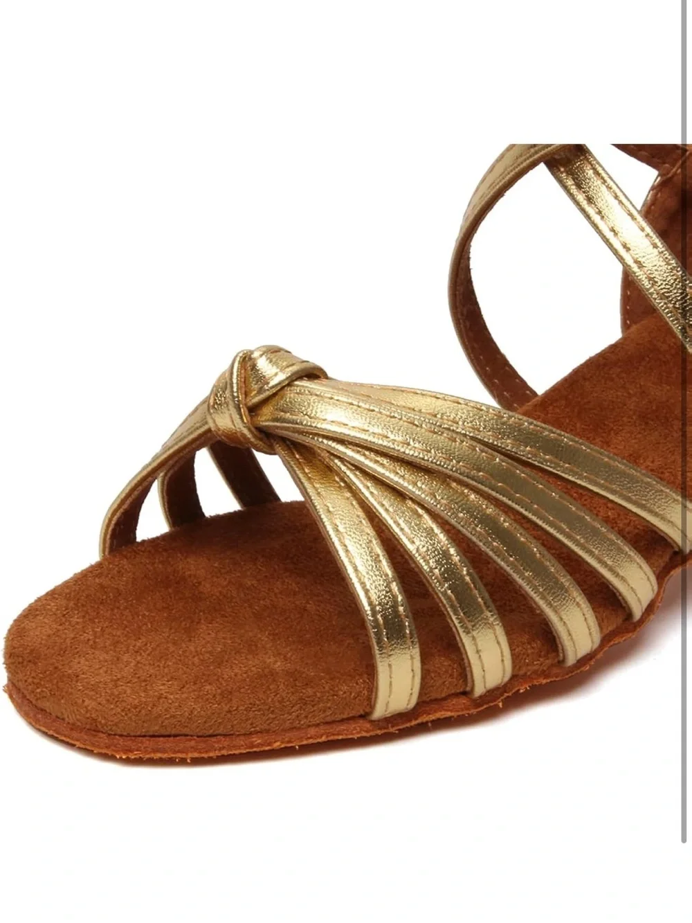 Girls Latin Dance Shoes Satin Suede Sole Ballroom 2 Little kid. 1841-2